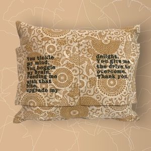 ReadMeBooky Unique Inspirational Embroidered Pillow